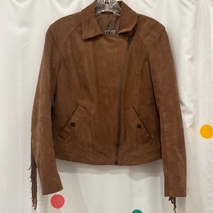 Never worn Hollister suede fringe jacket. Size S